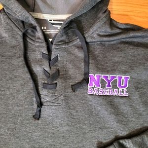 Under Armor NYU Baseball Womens Small Sweater